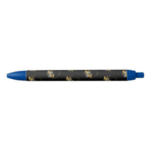 Heart with Golden Butterflies Pen