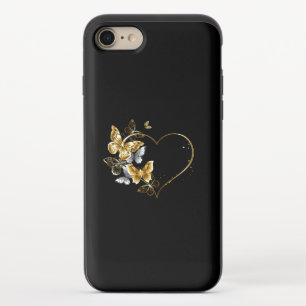 Heart with Golden Butterflies iPhone 8/7 Slider Case
