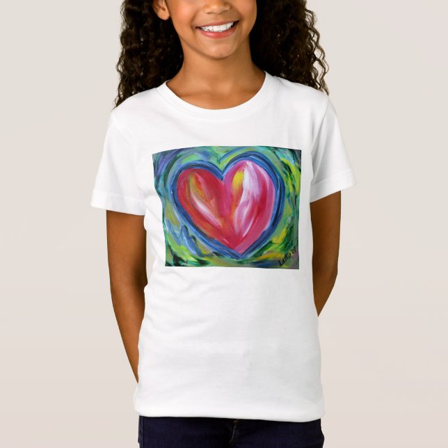 Heart with Hope Painting Love Custom Art Shirts (Front)