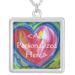 Heart with Hope Personalized Pendant Necklace