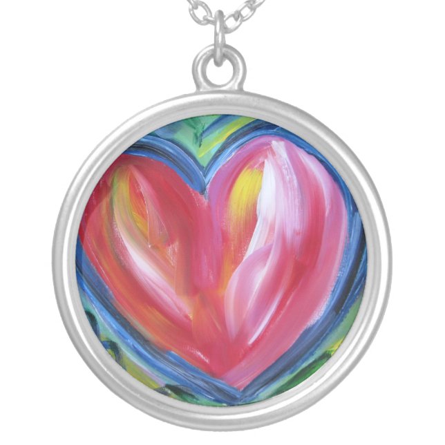 Heart with Hope Silver Necklace (Front)