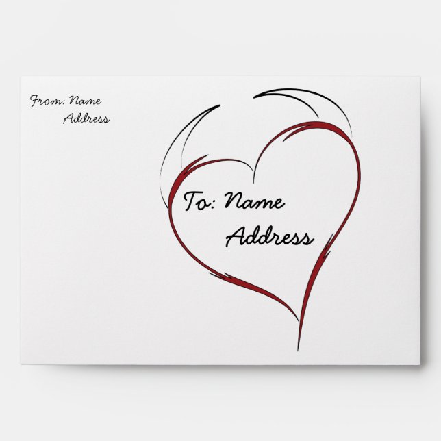 Heart with Horns Envelope (Front)