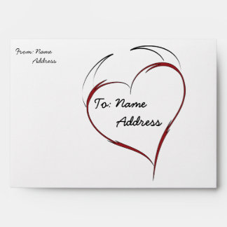 Heart with Horns Envelope