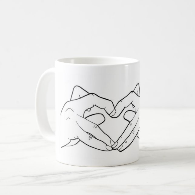 Heart with horns mug (Front Left)
