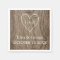 Heart with initials wood grain rustic wedding