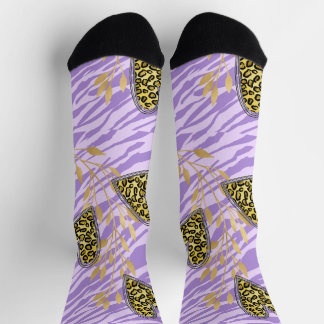 heart, with leopard  socks