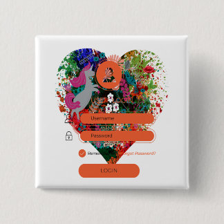 Heart with Login Button