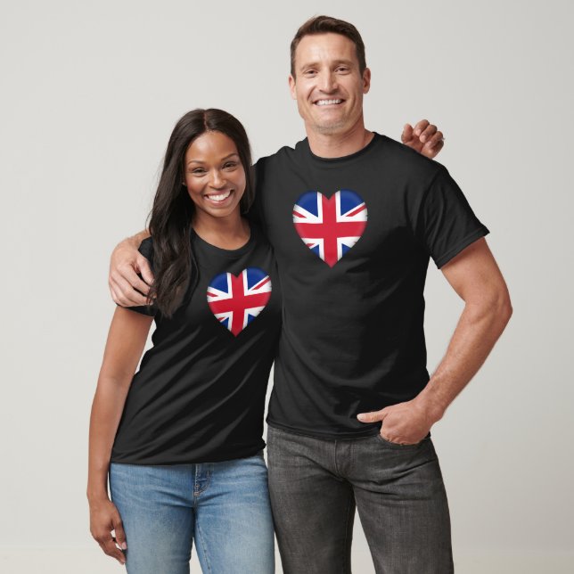 Heart with The Union Jack T-Shirt (Unisex)