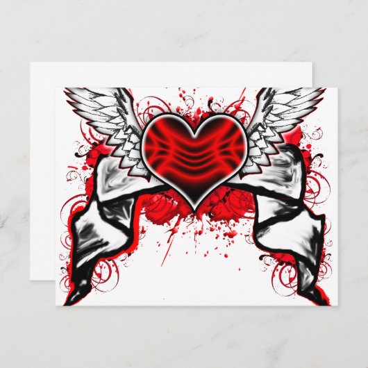 Heart with Wings (Front/Back)