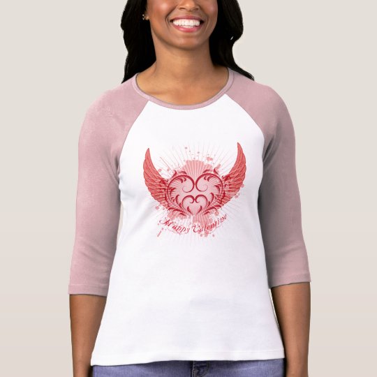 Heart with Wings Grunge T-Shirt