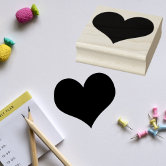 Mini rubber stamp hearts, Valentines Day