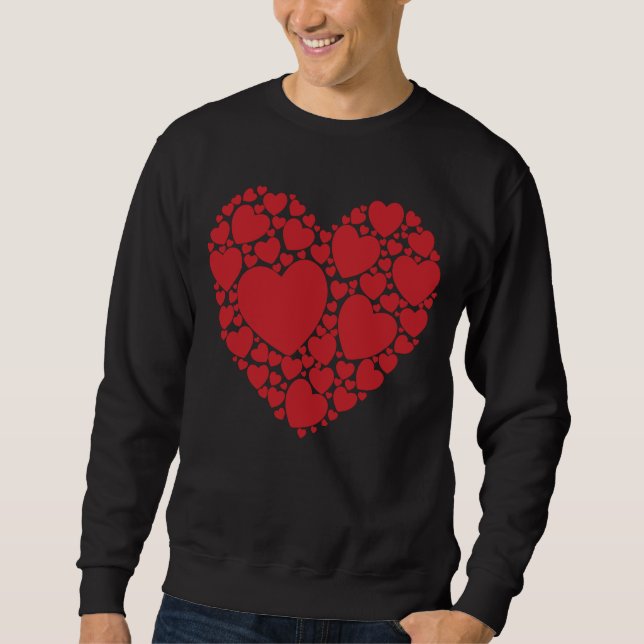 Heart Word Cloud Valentine's Day Love Sweatshirt (Front)