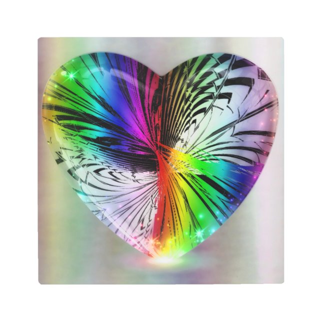 Heart Works  Metal Print (Front)