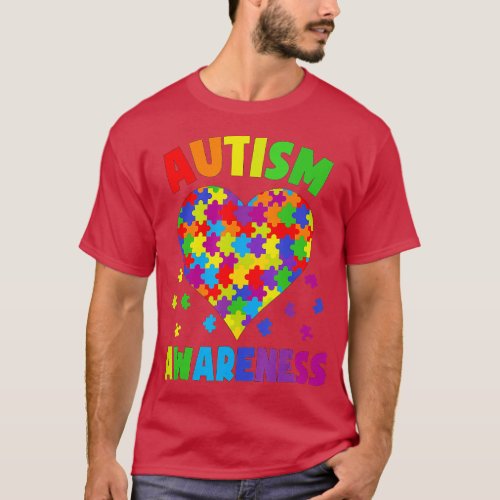 Heart World Autism Awareness 2 April 2023  Autism  T_Shirt