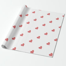 Heart wrapping paper 