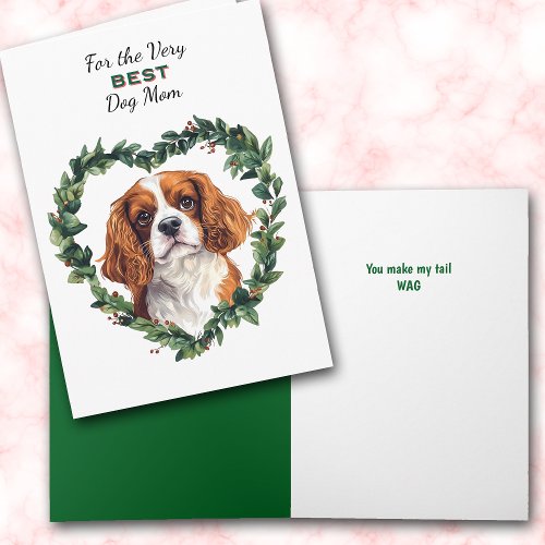 Heart Wreath Cavalier King Charles Spaniel Mom