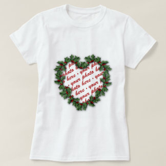 Heart Wreath Photo Frame T-Shirt
