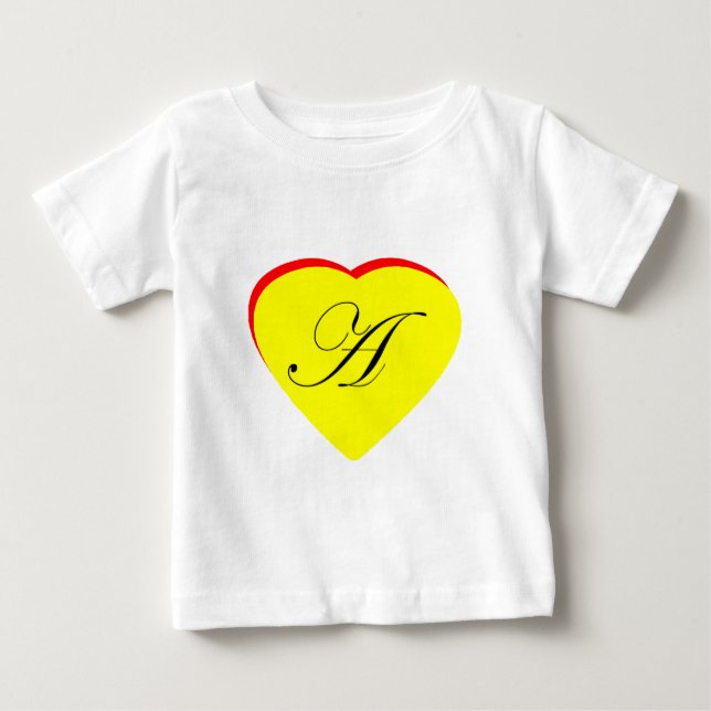 Heart Yellow Red A Wedding Invitation The MUSEUM Z Baby T-Shirt (Front)