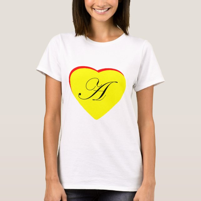 Heart Yellow Red A Wedding Invitation The MUSEUM Z T-Shirt (Front)