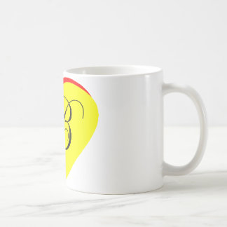 Heart Yellow Red B Wedding Invitation The MUSEUM Z Coffee Mug