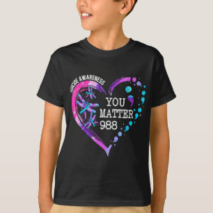 Heart You 988 Suicide Prevention Awareness T-Shirt