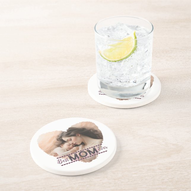 Heart You, Best Mom Ever Coaster (Side)