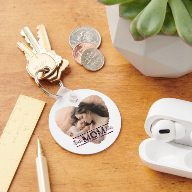 Heart You, Best Mom Ever Keychain (Desk)