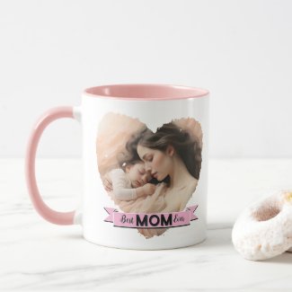 Heart You, Best Mom Ever Ribbon