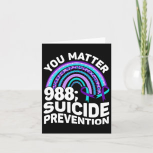 Heart You Problem 988 Suicide Prevention Awareness Card