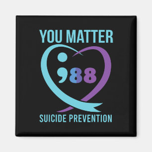 Heart You Problem 988 Suicide Prevention Awareness Magnet
