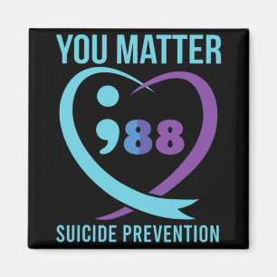 Heart You Problem 988 Suicide Prevention Awareness Magnet
