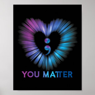 Heart You Problem 988 Suicide Prevention Awareness Poster