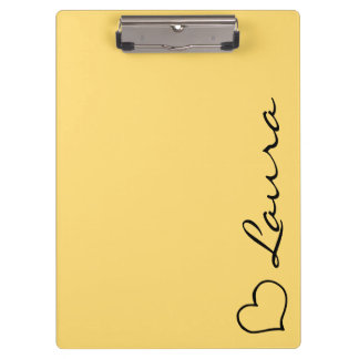 Heart Your Name Script Custom Gift Clipboard