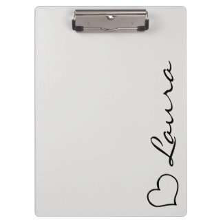 Heart Your Name Script Custom Gift Clipboard