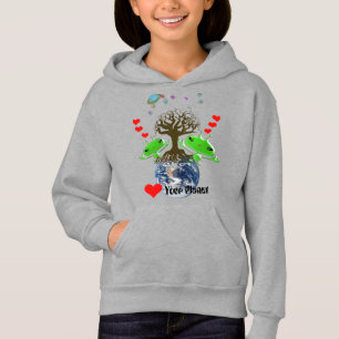 Heart Your Planet! Alien Gel Babies Sign Hoodie