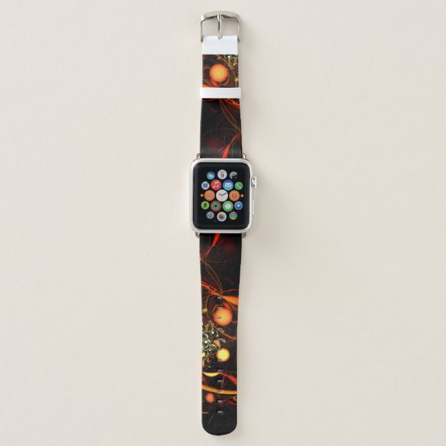 Heartbeat Abstract Art Apple Watch Band (Front)