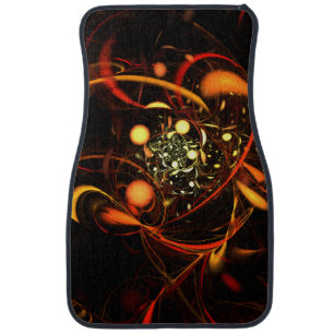 Heartbeat Abstract Art Car Floor Mat