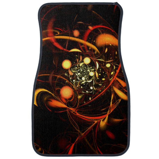 Heartbeat Abstract Art Car Floor Mat (Front)