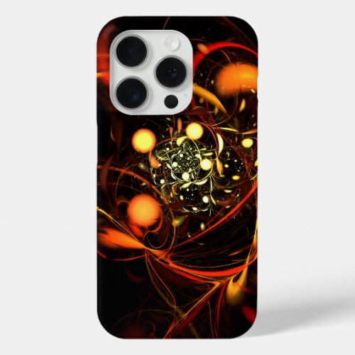 Heartbeat Abstract Art iPhone 15 Pro Case