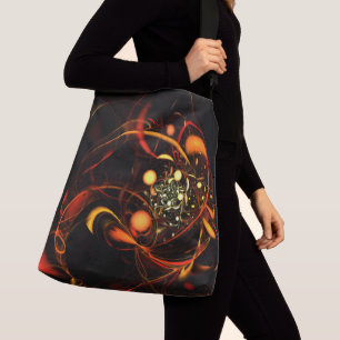 Heartbeat Abstract Art Cross Body Crossbody Bag