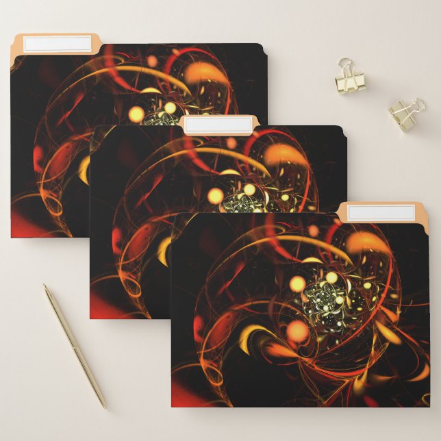 Heartbeat Abstract Art File Folder (Set)