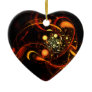 Heartbeat Abstract Art Heart Ornament