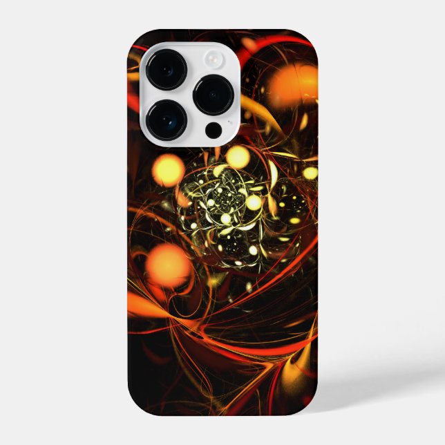 Heartbeat Abstract Art iPhone Case (Back)