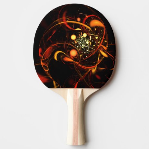 Heartbeat Abstract Art Ping Pong Paddle