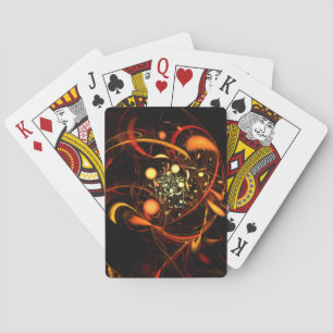 Heartbeat Abstract Art Poker Cards