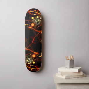 Heartbeat Abstract Art Skateboard Deck