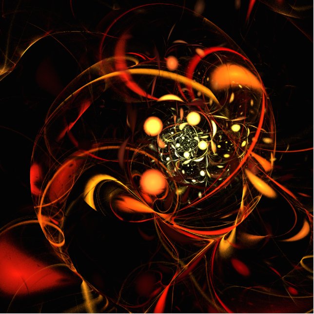 Heartbeat Abstract Art Statuette (Front)