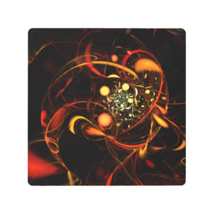 Heartbeat Abstract Metal Wall Art