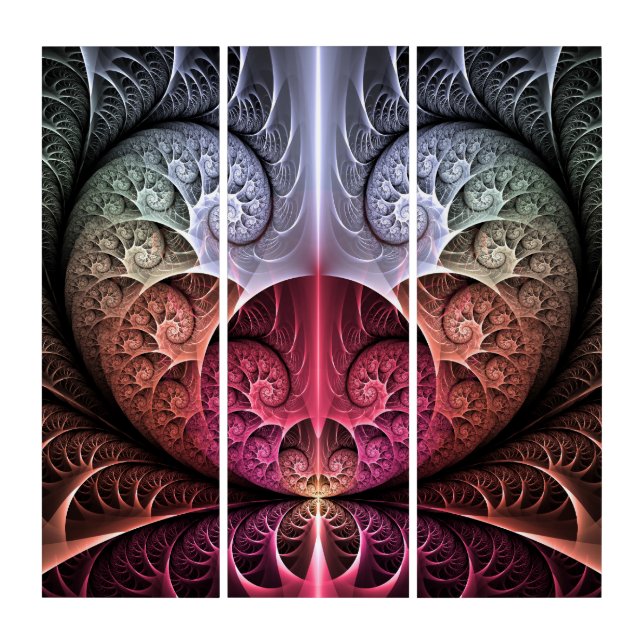 Heartbeat, Abstract Surreal Fantasy Fractal Art (Front)