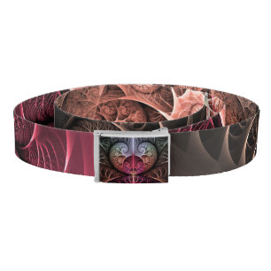 Heartbeat, Abstract Surreal Fantasy Fractal Art Belt